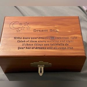 Dream Big Wooden Crafted Dream Box/Jewelry Box